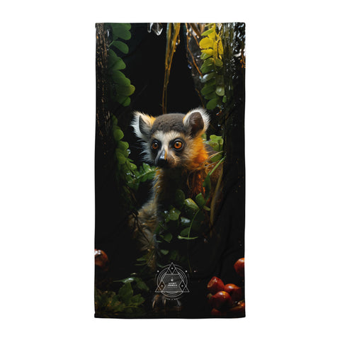 Lemur Spirit Animal Lightweight Beach Towel