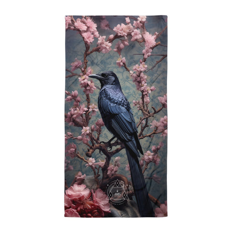 Raven Spirit Animal Lightweight Beach Towel