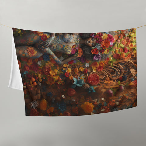 Ezili Goddess Throw Blanket