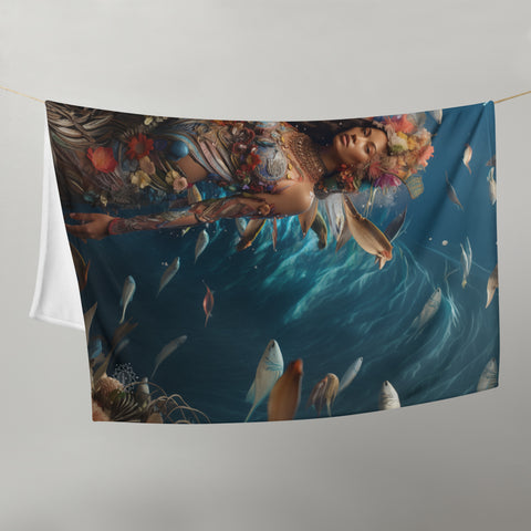 Vairaumati Goddess Throw Blanket