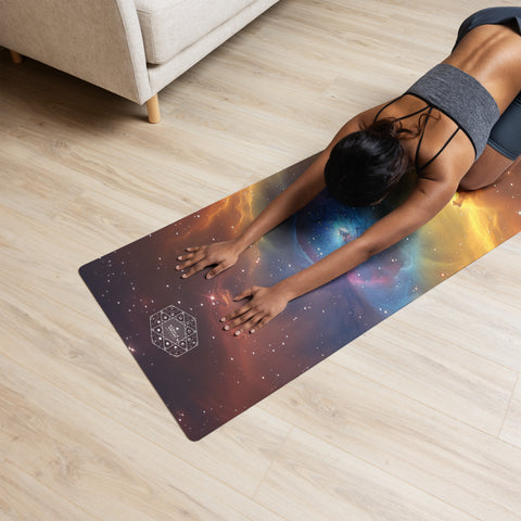 Bubbles Nebula Dreams Yoga mat