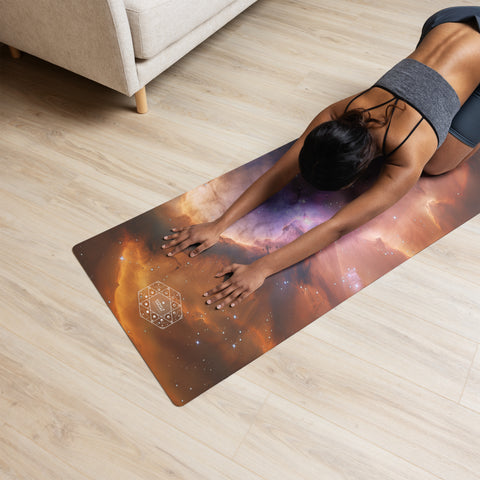 Flame Nebula Dreams Yoga mat