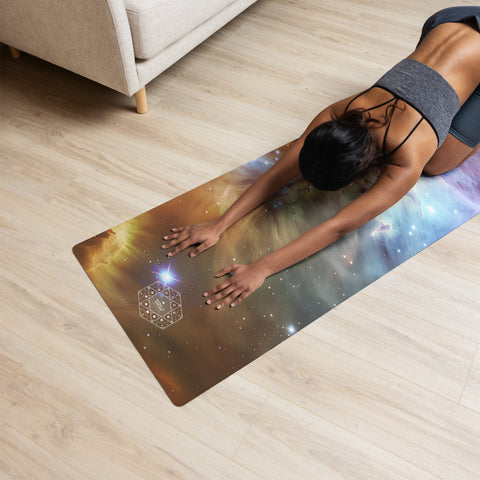 Fox Fur Nebula Dreams Yoga mat