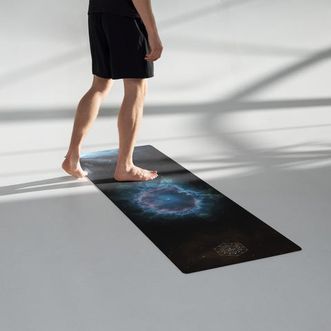 Blue Snowball Nebula Dreams Yoga mat