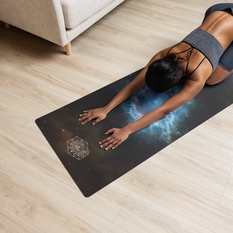 Blue Snowball Nebula Dreams Yoga mat